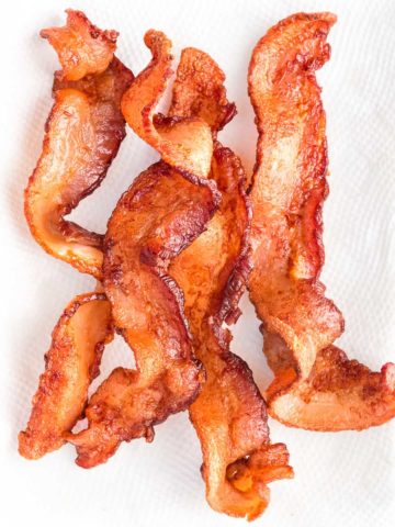 Air fryer bacon featured image