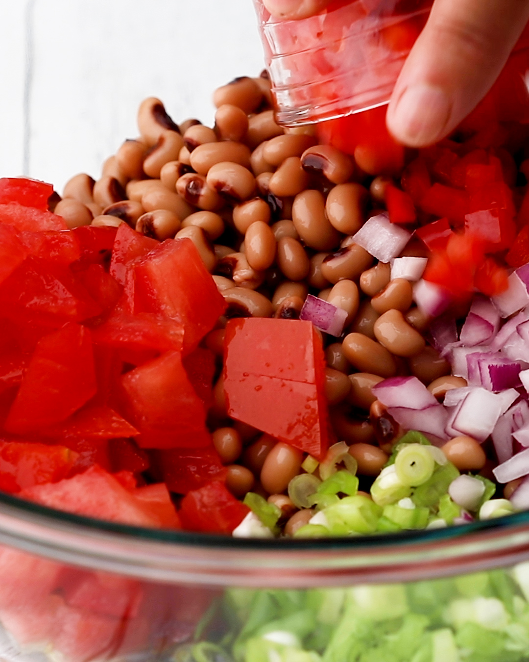 Black Eyed Peas Salad Step 2 Add all ingredients