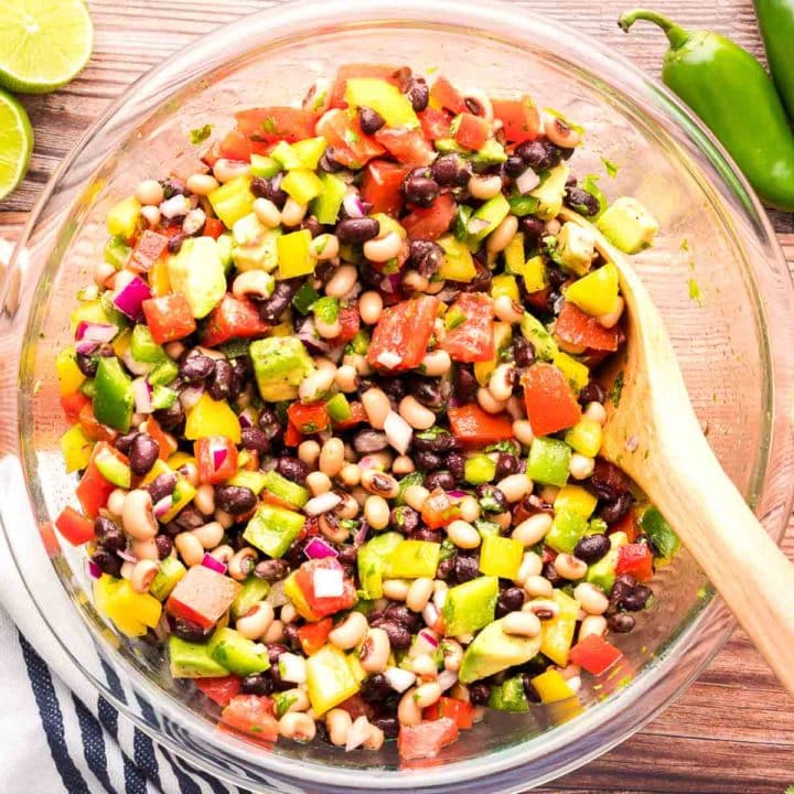 Cowboy caviar (with black-eyed peas) • We Count Carbs