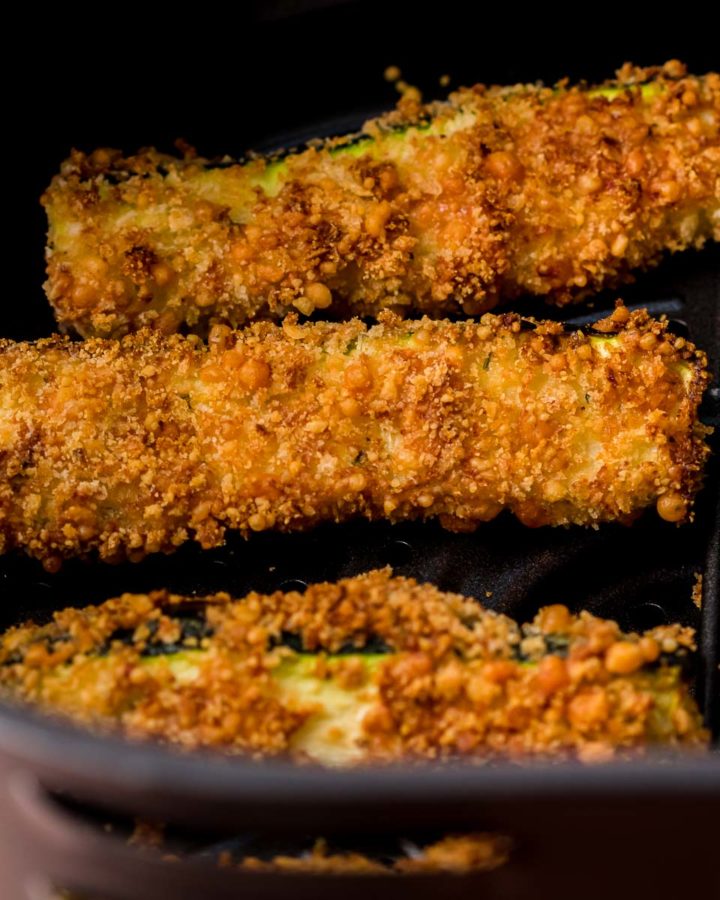 Air fryer zucchini fries • We Count Carbs