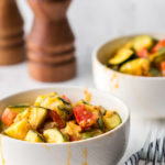 Mexican squash in bowls side view