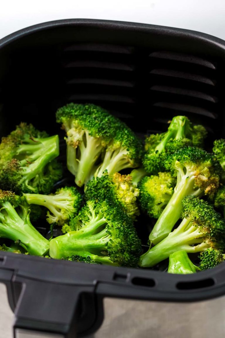 Air fryer broccoli • We Count Carbs