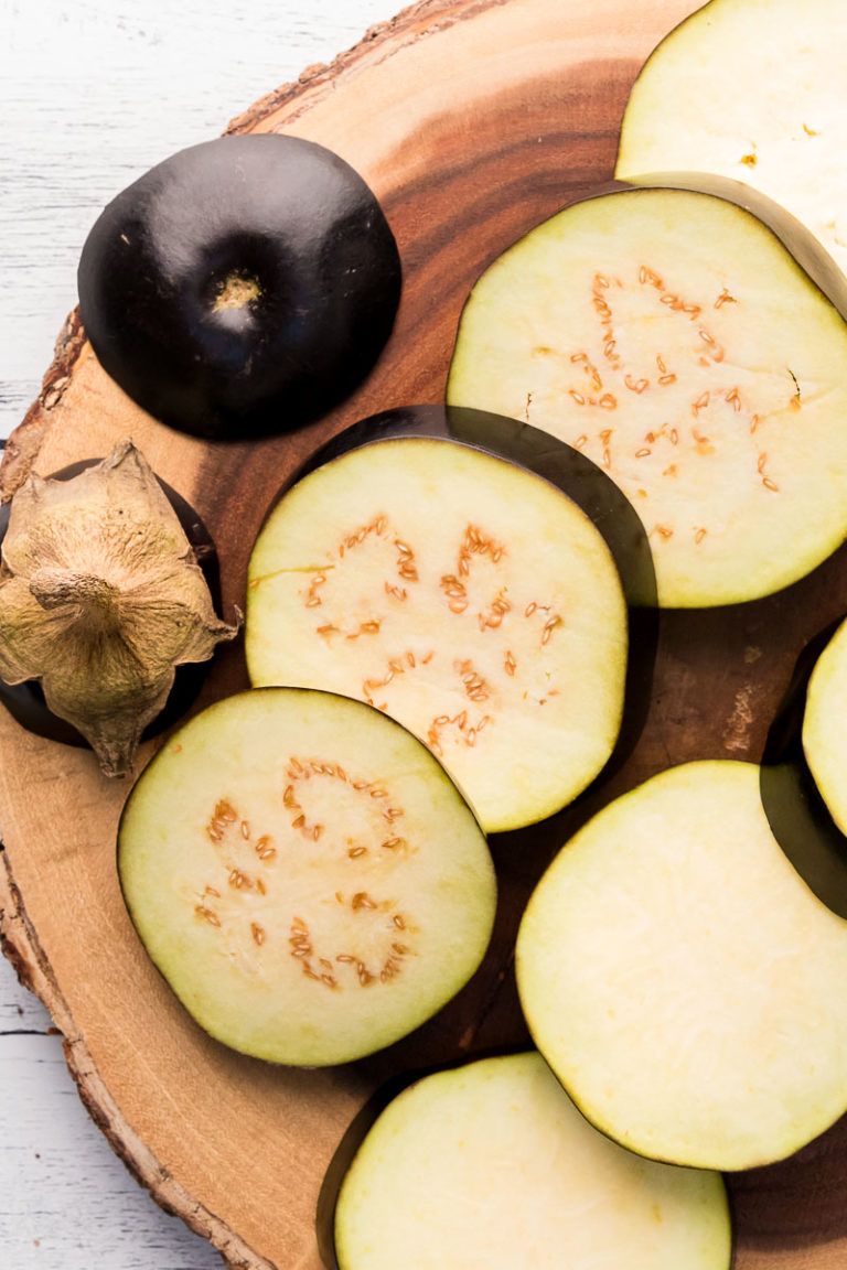 Air fryer eggplant (no breading) • We Count Carbs