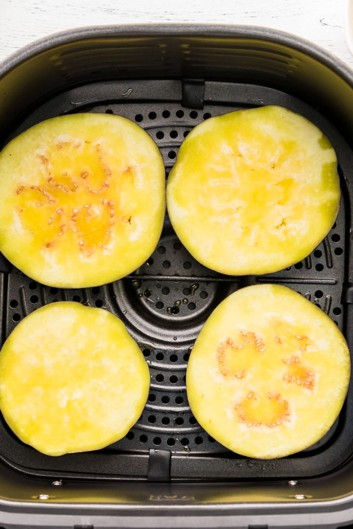 Air fryer eggplant (no breading) • We Count Carbs