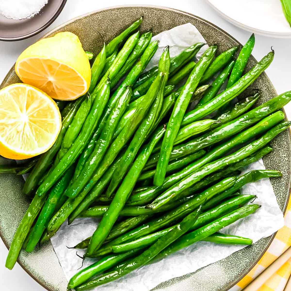 Air fryer green beans • We Count Carbs