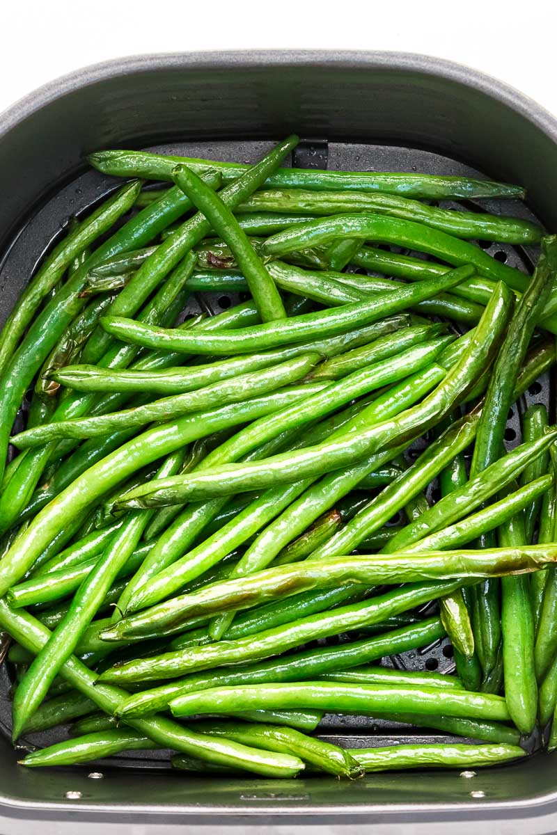 Air fryer green beans step 4 air fried green beans
