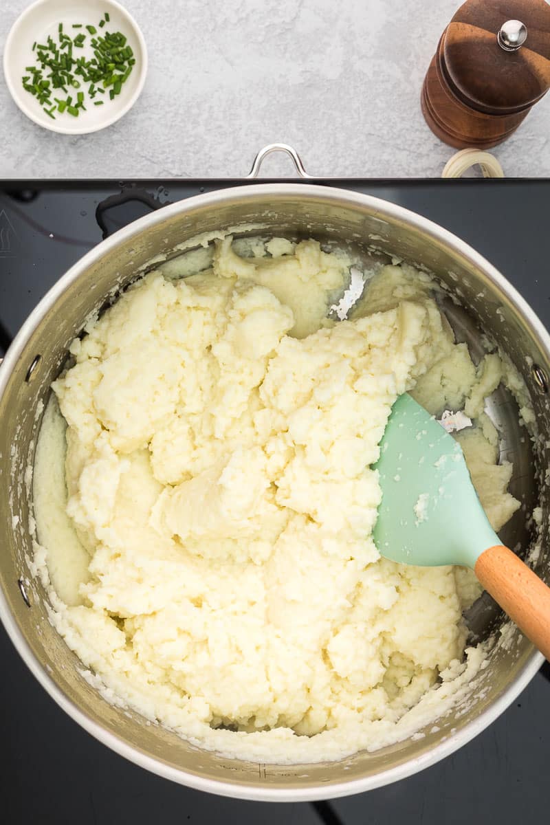 Cauliflower mashed potatoes step 8 cook cauliflower puree
