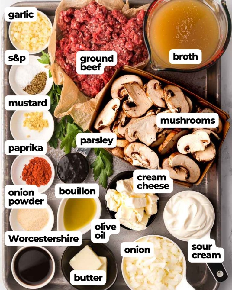 Keto ground beef stroganoff • We Count Carbs