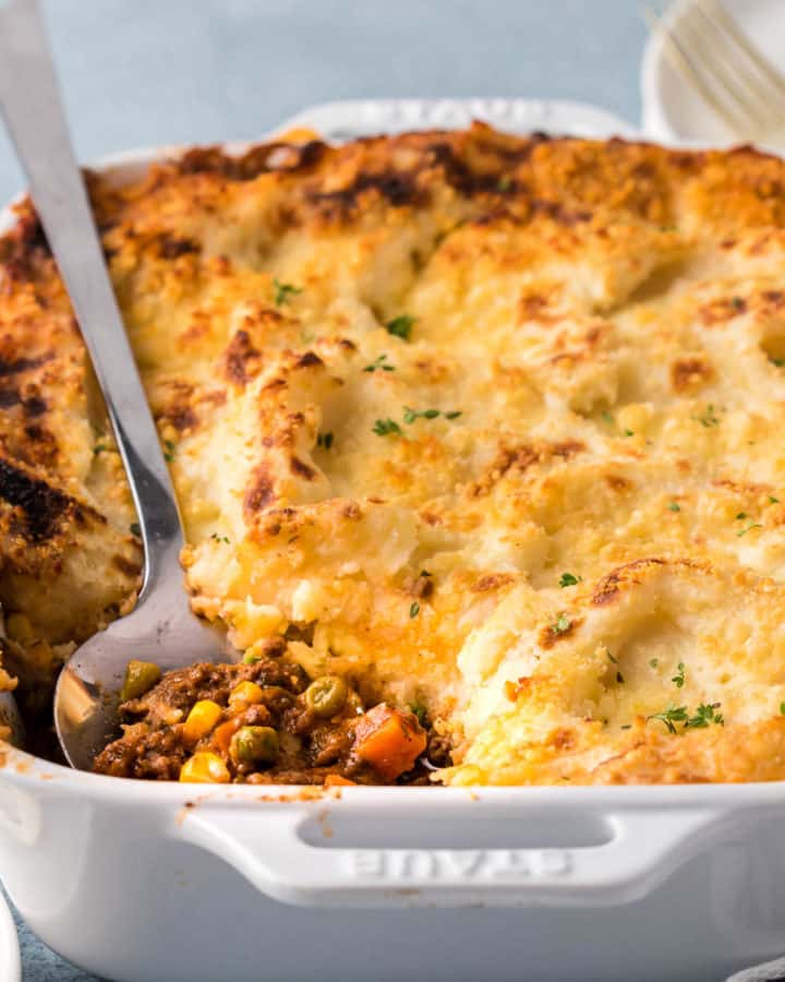 Shepherd's pie with cauliflower • We Count Carbs