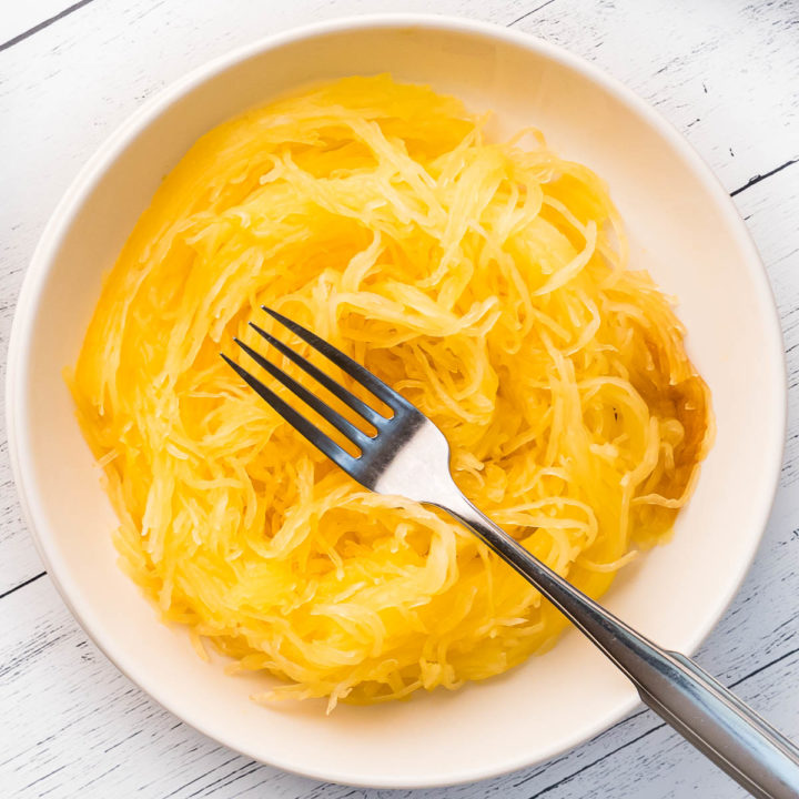 Easy baked spaghetti squash • We Count Carbs