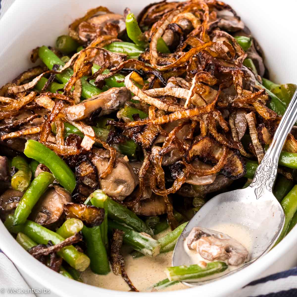 Keto ground beef stroganoff • We Count Carbs